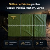 Saltea de Primire pentru Pescuit, Pliabilă, 100 cm, Verde