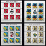 Romania 2008-Lp 1816a-Insemne heraldice romanesti-minicoli 8 timbre MNH RO-224, Nestampilat