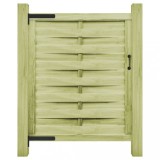 vidaXL Poartă de grădină, 100x125 cm, lemn de pin tratat verde