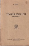 A. Bena - Teoria Muzicii Principiile 1927 Carte Romana Brosata 165 Pagini