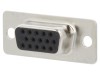 Conector D-Sub 15 Pin Mamă Lipire Gold, CONEC