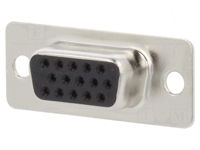 Conector D-Sub 15 Pin Mamă Lipire Gold