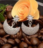 Cercei din argint 925 --- Moon and Star --- ARG365A, Argintboutique