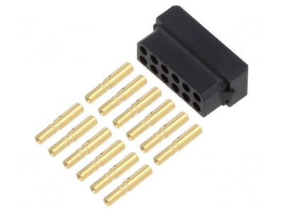 Conector cablu-cablu 12 PIN mufa mamă Datamate L-Tek foto