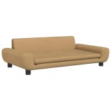 Cumpara ieftin Pat de caini, maro, 100x54x33 cm, catifea