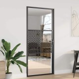 Cumpara ieftin Ușă de interior Negru 93 x 201.5 cm Sticlă securizată, Aluminiu