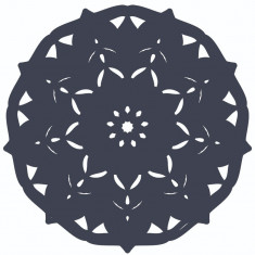 Sticker decorativ, Mandala, Albastru, 60 cm, 7284ST-2