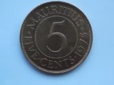 5 CENTS 1975 MAURITIUS