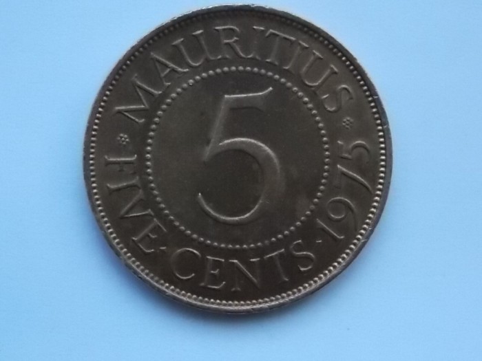 5 CENTS 1975 MAURITIUS