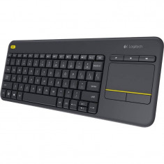 Tastatura Logitech Wireless K400 Plus Negru foto