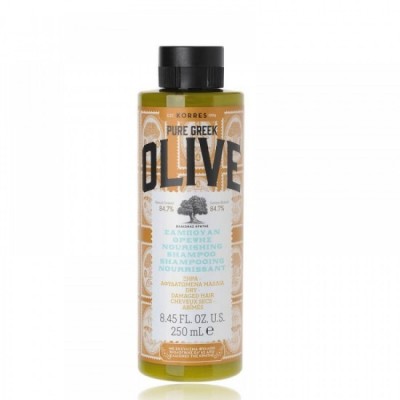 Șampon nutritiv KORRES Pure Greek Olive pentru păr uscat și deteriorat 250 ml foto