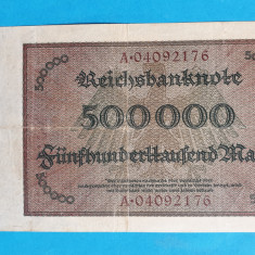 500.000 Mark 1923 Bancnota Germania - piesa veche de colectie