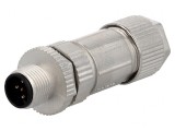 Mufă M12 5-PIN tată IP67 pe cablu