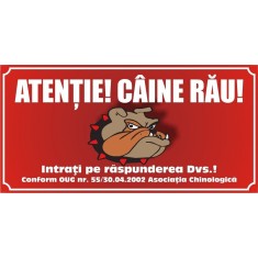 Placuta caine rau 10/20 cm rosie