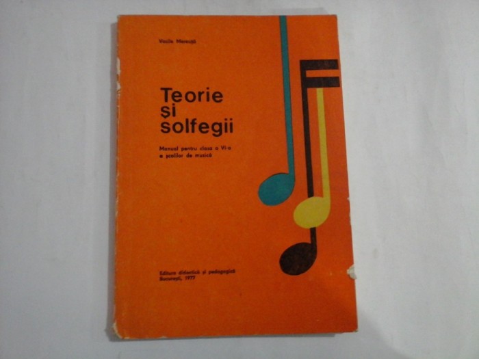 TEORIE SI SOLFEGII - VASILE MEREUTA