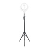 Lampa circulara cu trepied, Led F-539A, USB, suport telefon