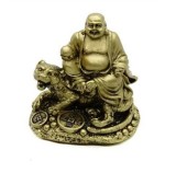 Statueta Feng Shui Tigru cu Buddha vesel - 8cm,FS204
