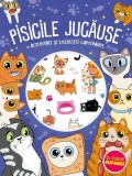 Carte Pisicile Jucause, Jocuri, Exercitii, Stickere Pufoase, Paperback, Kreativ, Non-fictiune pentru Copii