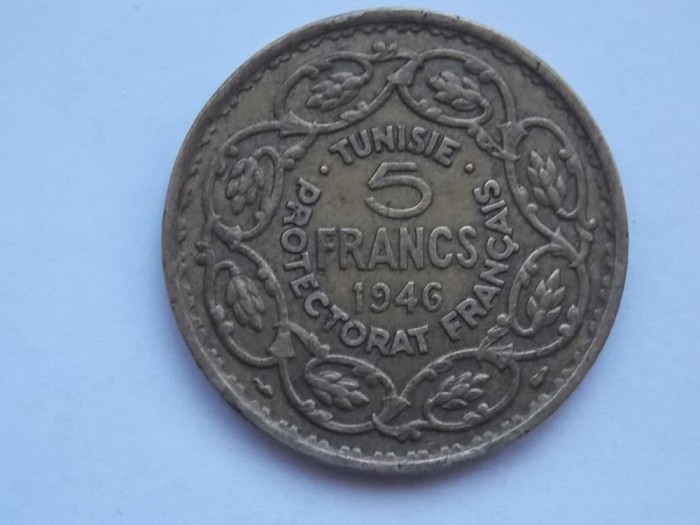 5 FRANCS 1946 TUNISIA