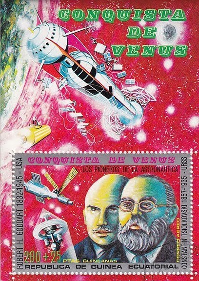 Eq. Guinea 1972 Space, perf. sheet, used I.031