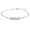 Bratara personalizata cu design piese de domino - argint 925