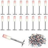 Set 200 cuie tip ciuperca HAWIRE pentru pistol cu autopropulsare, 7.3mm diametru, 27mm lungime, Otel galvanizat, Fixare profesionala in beton, lemn, m