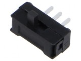 Comutator glisant SPDT 0,1A/12VDC ON-ON THT