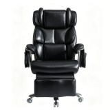XXL Scaun de birou ergonomic, Negru | Aosom Romania