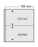 5 folii negre, Variant, cu 2 buzunare fata verso de 120 x 185 mm