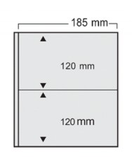 5 folii negre, Variant, cu 2 buzunare fata verso de 120 x 185 mm
