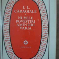 NUVELE, POVESTIRI, AMINTIRI, VARIA-ION LUCA CARAGIALE