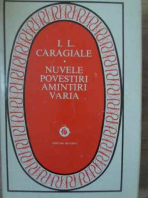 NUVELE, POVESTIRI, AMINTIRI, VARIA-ION LUCA CARAGIALE-228405 foto