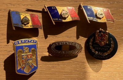 Lot insigne deputat si senator foto