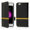 Husa Flip Book iPhone 6 Plus iPhone 6s Plus Black&amp;Yellow Vetter