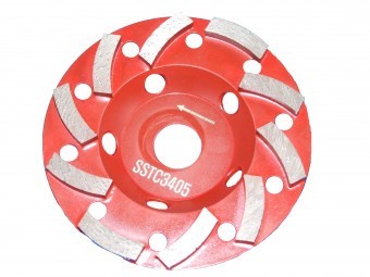 Tudee 125x22.2mm, Disc diamantat slefuire beton dur foto