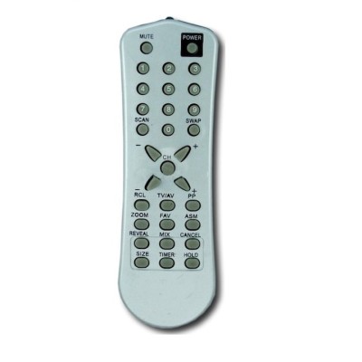 Telecomanda pentru TV compatibila cu Kontrast si Platinium, Material ABS, Culoare Alb foto