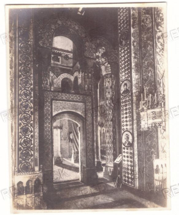 429 - CURTEA de ARGES, Monastery - old postcard, real Photo (13/10 cm ) - unused
