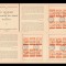 1959 Exil Romania - Set 3 carnete Instaurarea terorii comuniste, varietati cu cate 2 triptice supratiparite