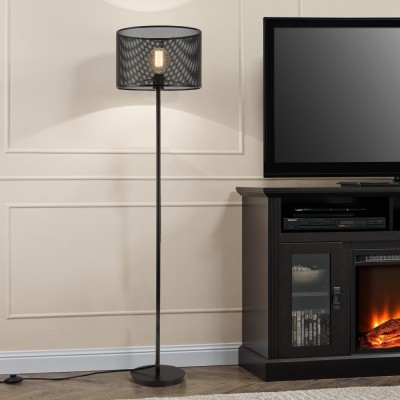 Lampa podea Arensburg 153 cm metal negru [lux.pro] HausGarden Leisure foto