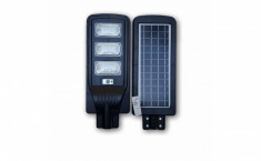 Proiector cu panou solar 90W senzor de lumina si telecomanda foto