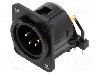 Conector, Neutrik, NC4MDM3-H-B foto