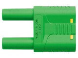 Punte stocabilă banană galben-verde 4mm 32A 1kVAC