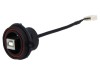 BULGIN Conector USB B Soclu PX0843/B, IP68, 4 Pini, Montare Panou, Serie USB Buccaneer