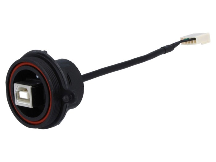 Conector USB B IP68, 4 pini