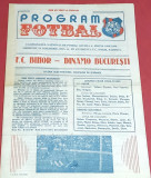 Program meci fotbal FC BIHOR ORADEA-DINAMO Bucuresti (22.11.1989)