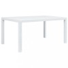 Masa Gradina Gossi, 150x90x72 cm, Plastic Ratan Alb, Rezistenta Intemperii, Exterior