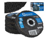Set disc abraziv netesut pentru metal, 125 x 22.2 mm, negru, 5 bucati, Geko G00385A