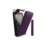 Husa Flip Piele Eco Violet Forcell Samsung Galaxy W I8150 Protectie Telefon