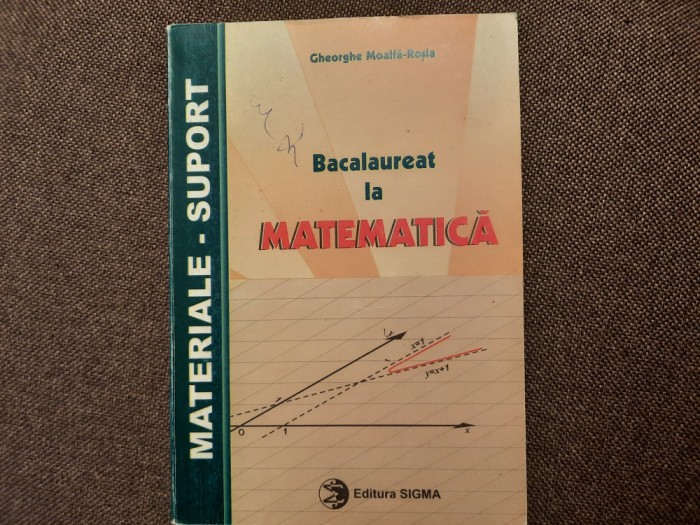 GHEORGHE MOALFA ROSIA BACALAUREAT LA MATEMATICA 1999