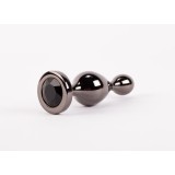 Dop Anal Cu Bijuterie Secret Shine Booty Call M III, Negru Metalic, 11 cm